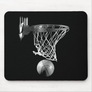Mousepad Basquete preto e branco