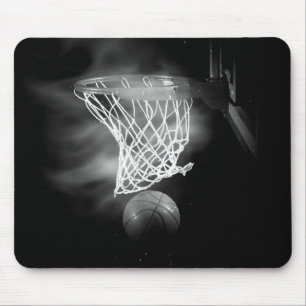 Mousepad Basquete preto e branco