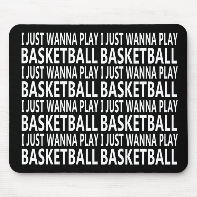 Mousepad basquetebol engraçado (Frente)