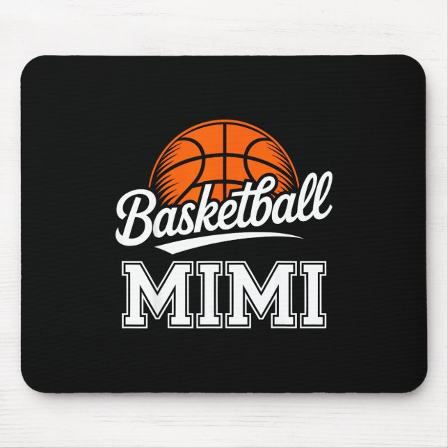 Mousepad Basquetebol Mimi Avó Fãs de Esportes  (Frente)