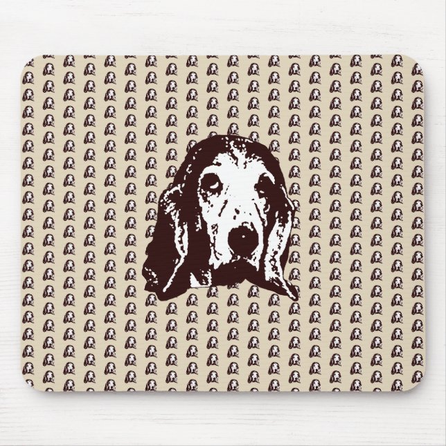 Mousepad Basset Hound Rosto Grande (Frente)