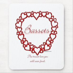 Mousepad Basset Hound True Love