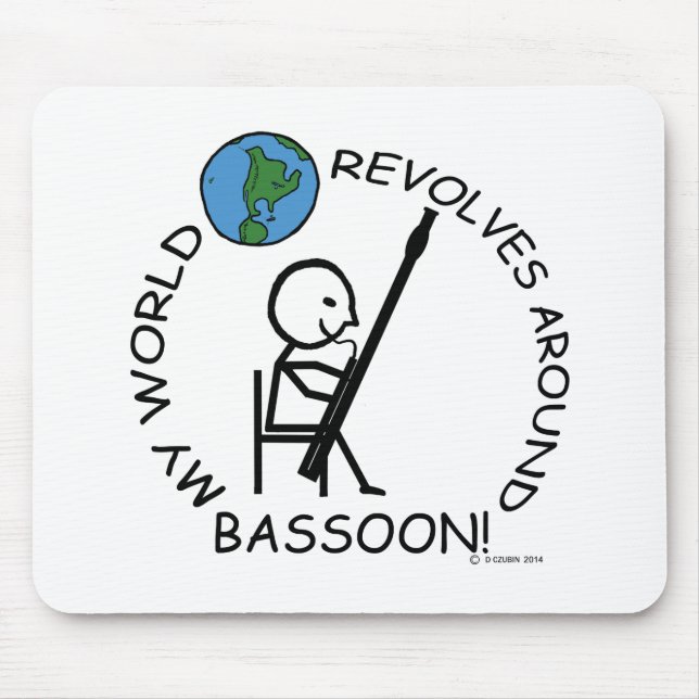 Mousepad Bassoon - O Mundo Revola-se (Frente)