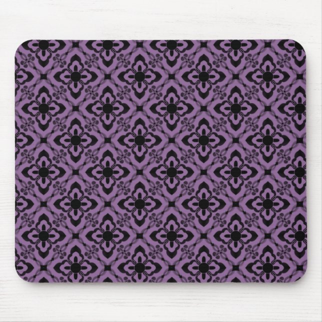 Mousepad Basta Dazzling Damask Mousepad, Roxo (Frente)