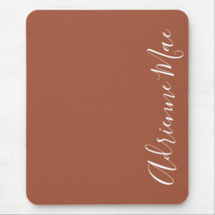 Mousepad Basta Elegante Cinnamon Brown Personalizado