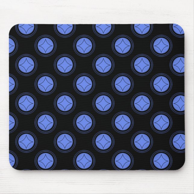 Mousepad Basta girar o Mousepad, azul (Frente)