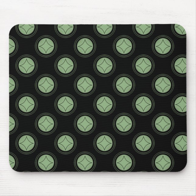 Mousepad Basta girar o Mousepad, verde claro (Frente)