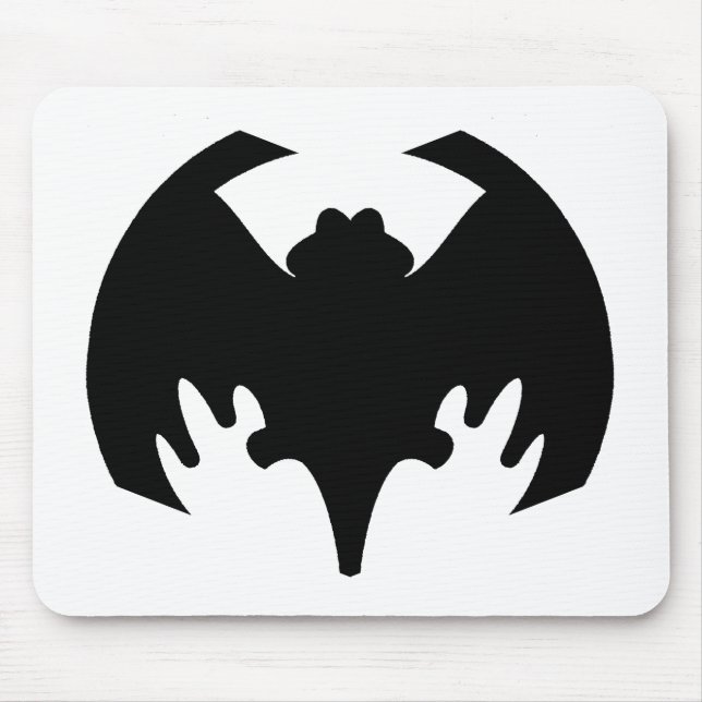 Mousepad Bat Black The MUSEUM Zazzle Gifts (Frente)