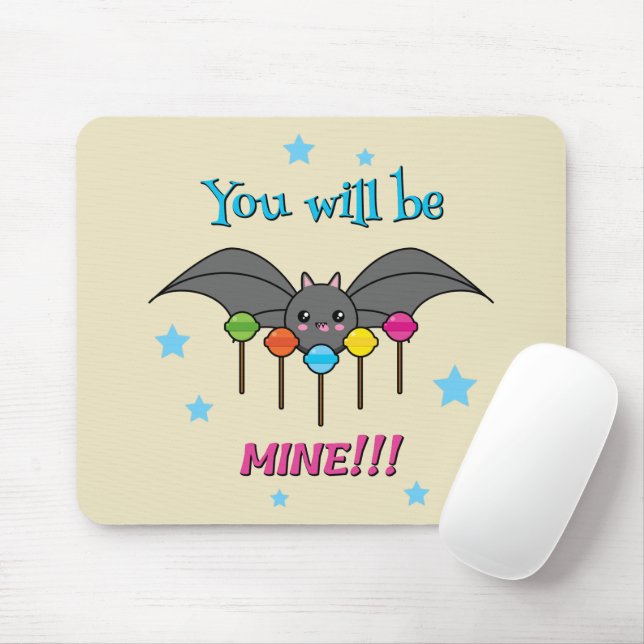 Mousepad Bat Craving Lollipops - Você Será Meu (Com mouse)