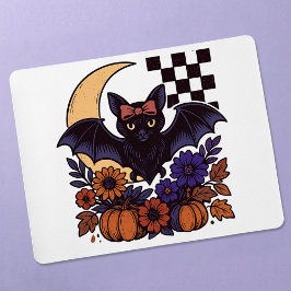 Mousepad Bat De Halloween Com Estética Gótica Da Lua