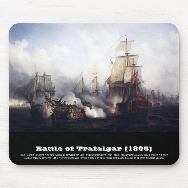 Mousepad Batalha de Trafalgar no noontide (Frente)