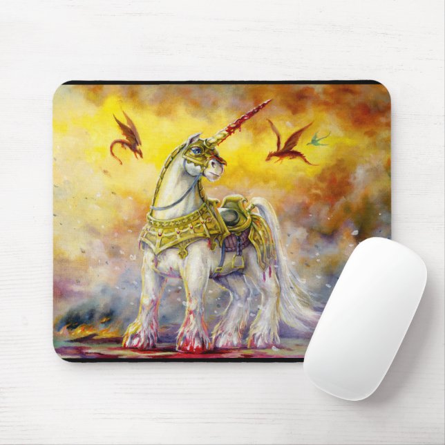 Mousepad Batalha de Unicórnio (Com mouse)