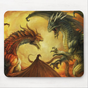 Mousepad Batalha do dragão, tapete do rato