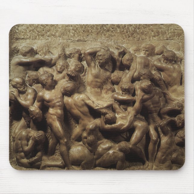 Mousepad Batalha dos Lápitas e Centauros de Michelangelo (Frente)