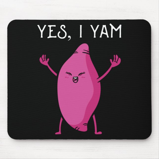 Mousepad Batata doce inhame aniversário casamento combinand (Frente)