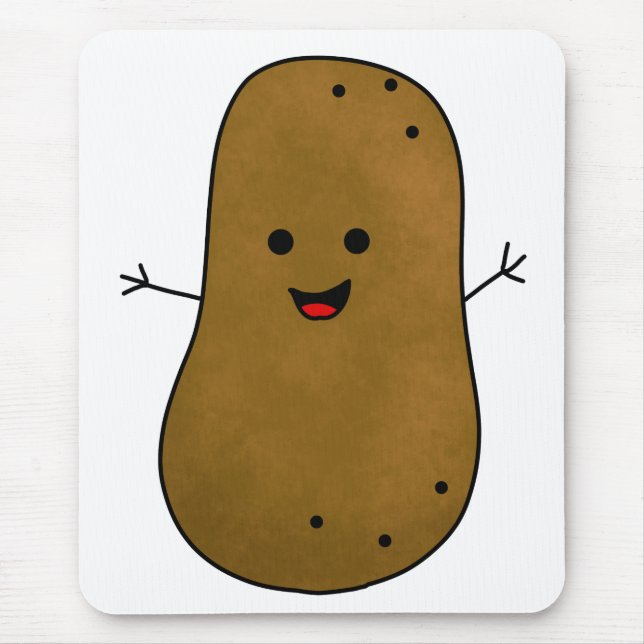 Mousepad Batata Feliz Fofa (Frente)
