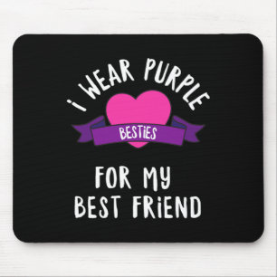 Mousepad Bater Em Alzheimers Veste Roxo Para Meu Melhor Ami