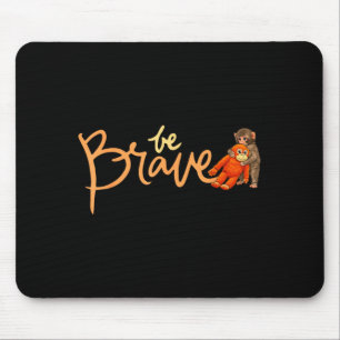 Mousepad Bater macaco bebê animal de pelúcia fofo zoológico