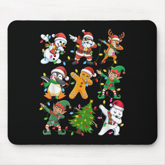 Mousepad Bater Papais noeis Elf Amigos Meninos Meninas Xmas (Frente)