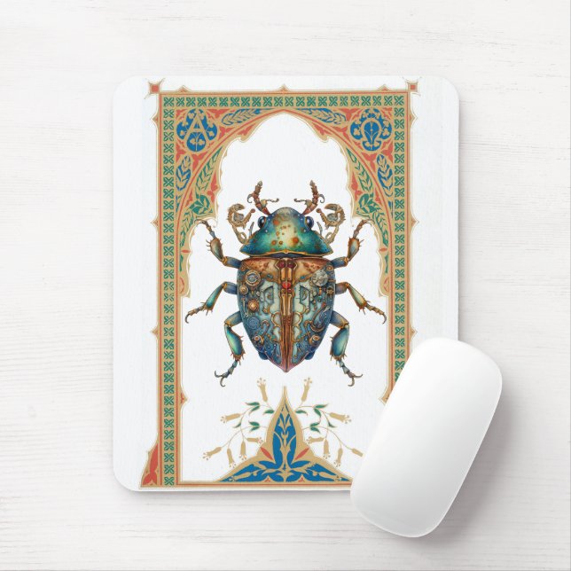 Mousepad Bateria azul-galinha-ornamentado (Com mouse)