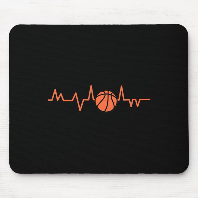 Mousepad Bateria de Coração de Basquete - 1 (Frente)