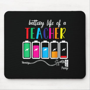 Mousepad Bateria De Vida Um Professor No Natal