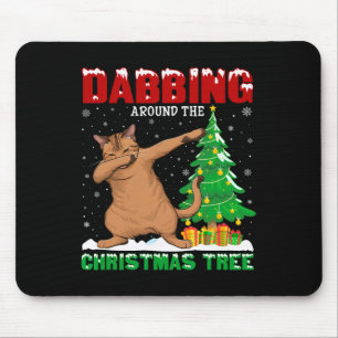 Mousepad Batido Em Torno Da Árvore De Natal A