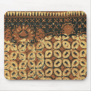 Mousepad Batik Earthy Café Bean Elegante Rustic Rugged