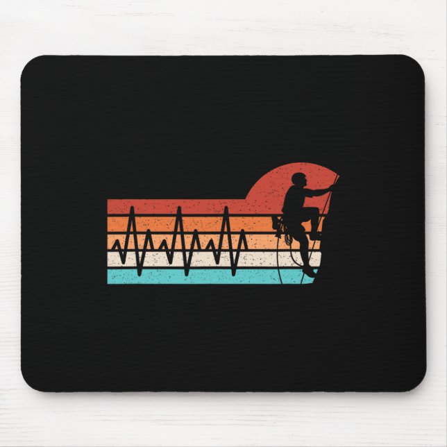 Mousepad Batimento Cardíaco de Escalada Retro Climb Diverti (Frente)