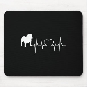Mousepad Batimento Cardíaco do Bulldog Inglês