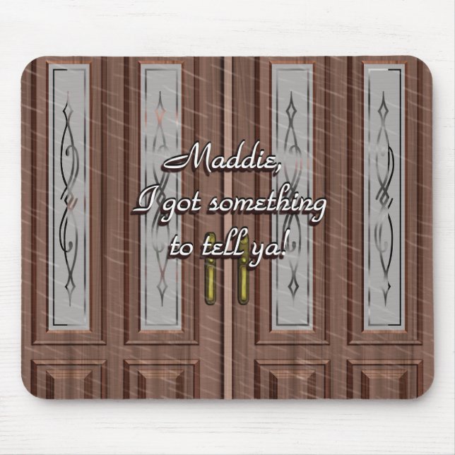 Mousepad Batimentos De Amor No Bloco De Portas Frontal (Frente)