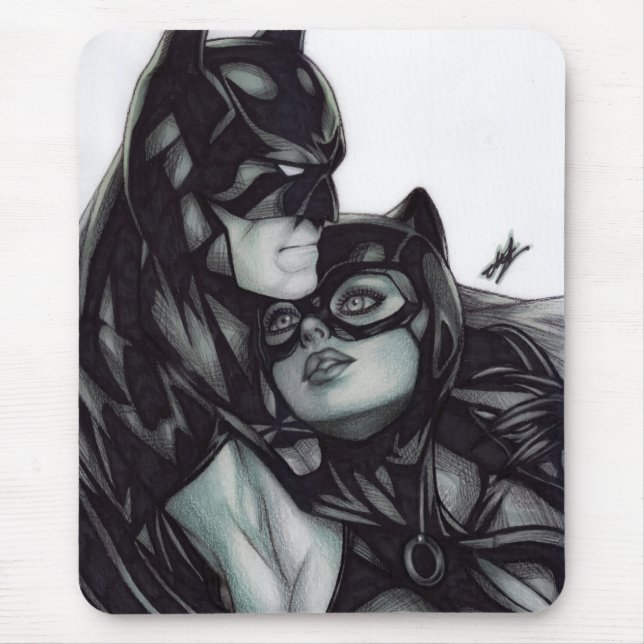 Mousepad Batman & Catwoman ~ Bruce wayne & Selina Kyle (Frente)