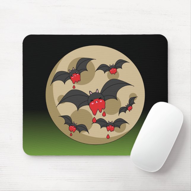 Mousepad Bats De Vampiro De Comida Ketchup (Com mouse)