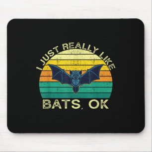 Mousepad Bats Engraçado Citação Animal Com Design De Forma
