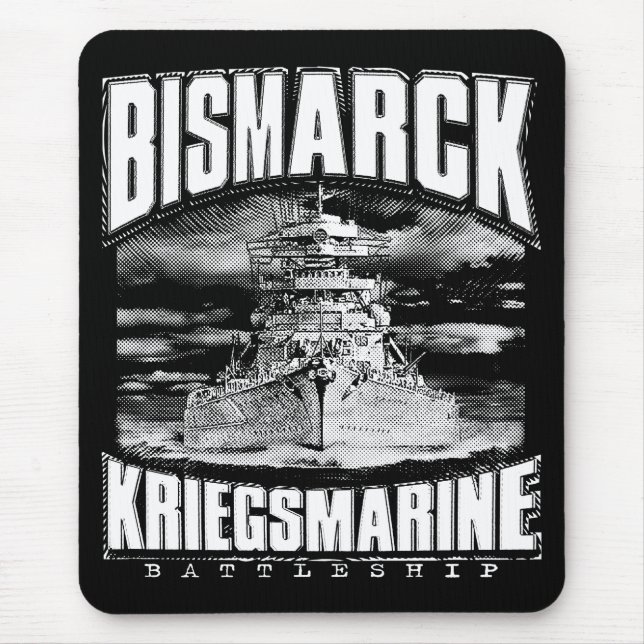 Mousepad Battleship Bismarck (Frente)