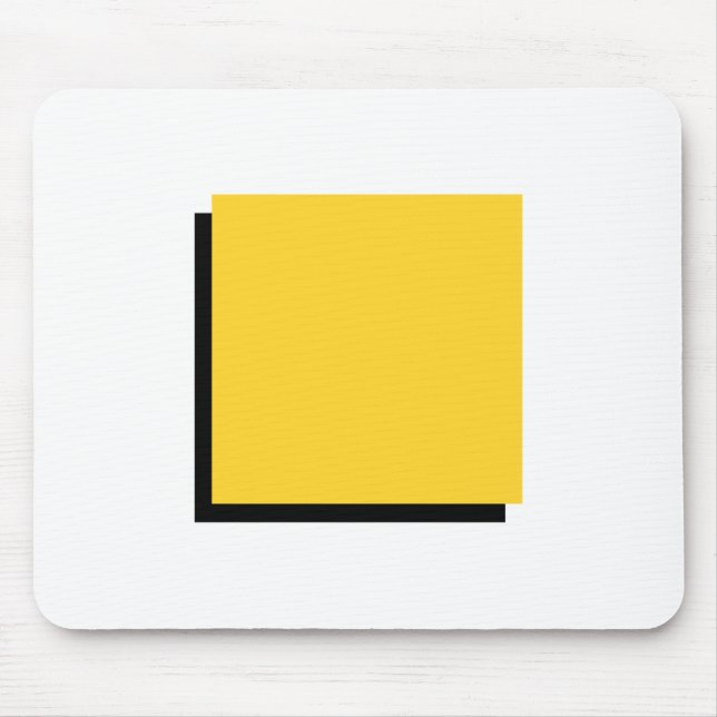 Mousepad Bauhaus Design Geométrico Art Yellow Square (Frente)