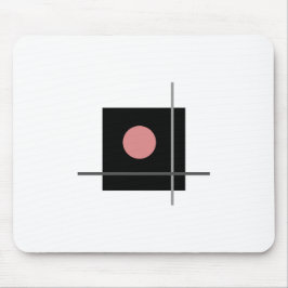 Mousepad Bauhaus Design Geométrico Cinza