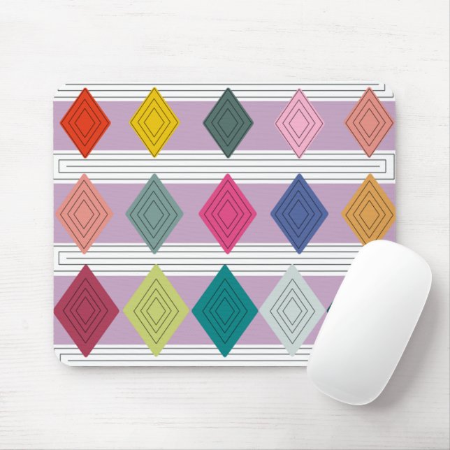Mousepad Bauhaus Diamond Quilt (Com mouse)