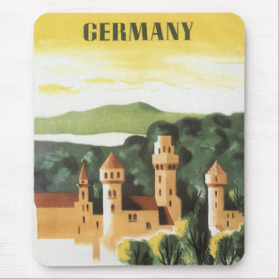 Mousepad Baviera, Alemanha, Castelo Alemão Arte de Viagem A