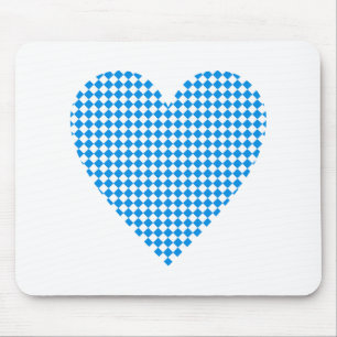 Mousepad Baviera coração losangos Bavaria heart diamonds