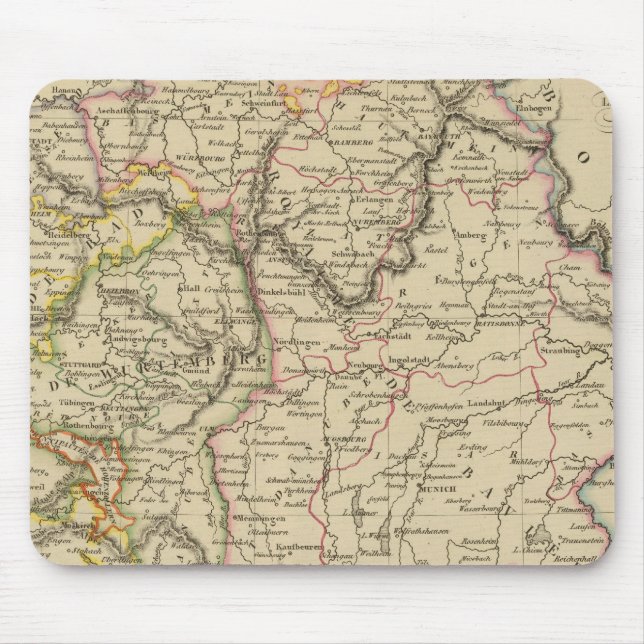 Mousepad Baviera, W?temberga e Baden Gr (Frente)