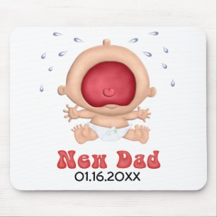 Mousepad Bawling Baby - Novo papai - Personalizar