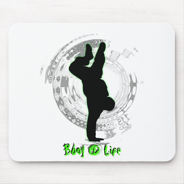 Mousepad Bboy tapete do rato de 4 vidas (Frente)