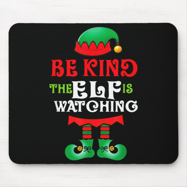 Mousepad Be Kind Teacher Elf Christmas Anti Bullying Kindne (Frente)