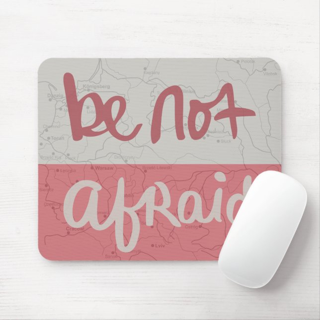 Mousepad Be not afraid (Com mouse)