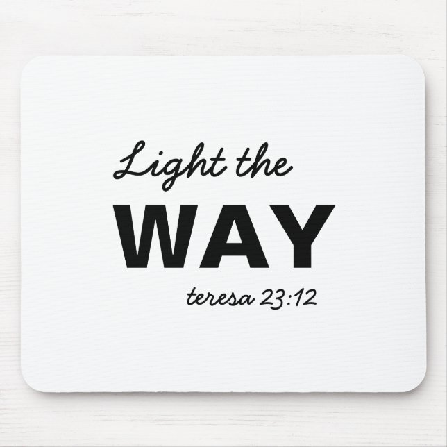 Mousepad Be the Light Matthew 5:14 Bible Verse (Frente)