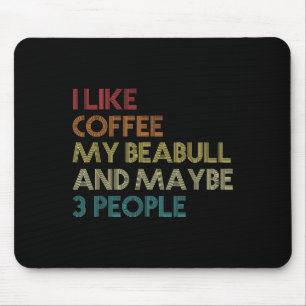 Mousepad Beabull Dog Proprietário Café Amadurece Coffee Eng