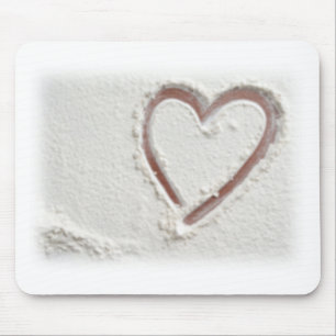 Mousepad Beach Heart of Sand