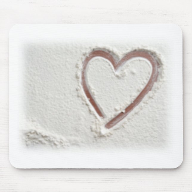 Mousepad Beach Heart of Sand (Frente)