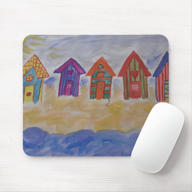 Mousepad Beach Huts (Com mouse)